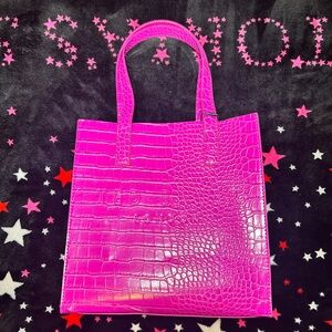 Ted Baker pink leather tote bag